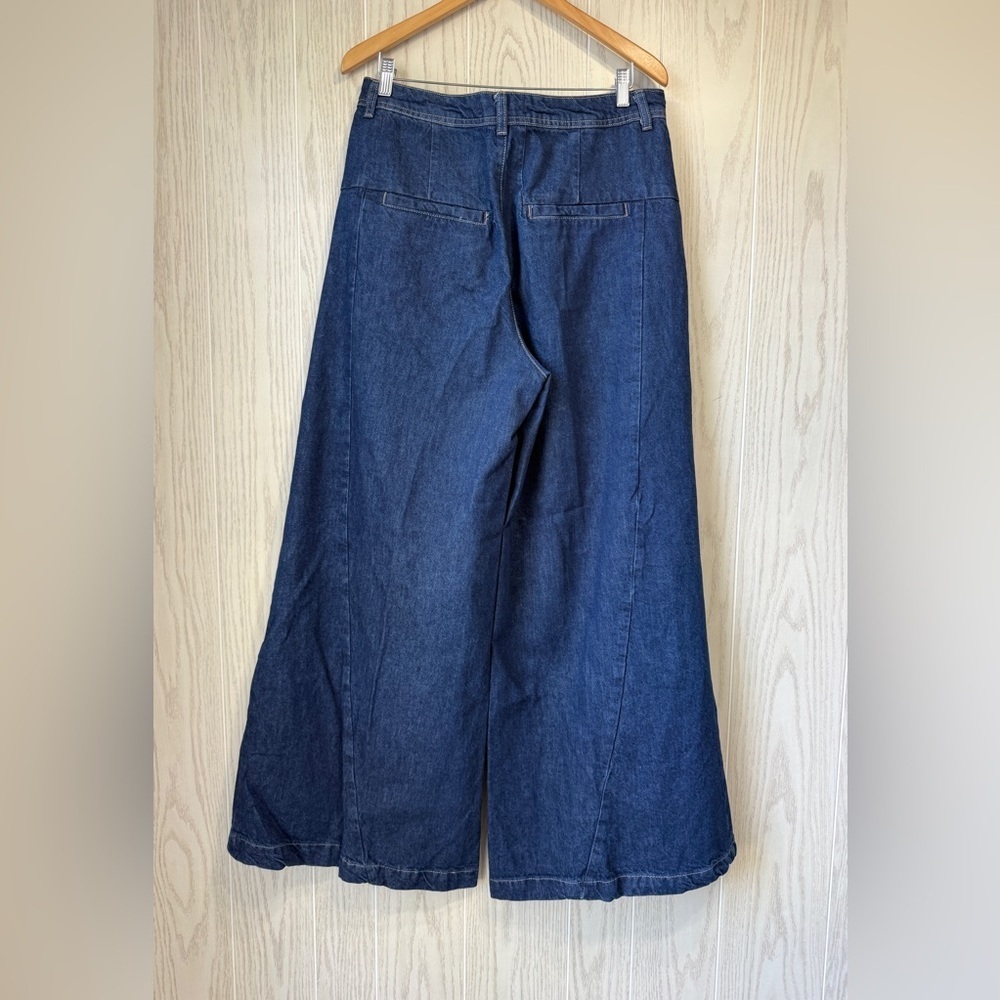 Free People Equinox Denim Trouser Ritual Blue Size 30 LNC - Picture 5 of 6